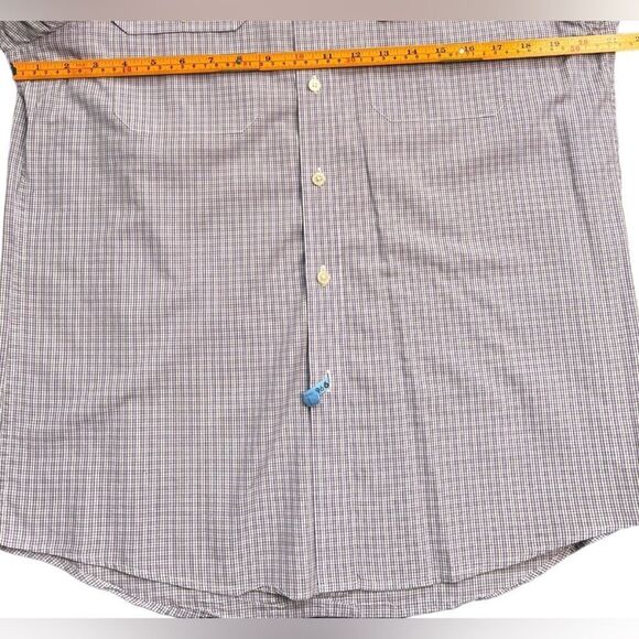 Michael Kors Long Sleeve Collared 100% Cotton Purple Button Down Shirt. Medium. - Picture 5 of 8